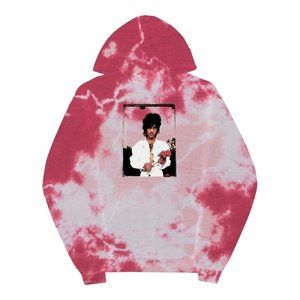 New Prince Photo Pink Tie-Dye Hoodie
